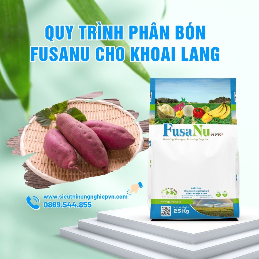 Quy trình phân bón FusaNu cho Khoai Lang